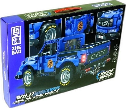 Конструктор Zhe Gao GZ6231 Гоночный пикап Goshawk-C50