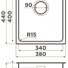 Кухонная мойка Omoikiri Tadzava 38-U/I Ultra 15 IN (нержавеющая сталь)