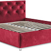 Кровать Мебель-АРС Классик 140 (бархат красный Star Velvet 3 Dark Red)