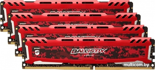 Оперативная память Crucial Ballistix Sport LT 4x4GB DDR4 PC4-21300 BLS4K4G4D26BFSE