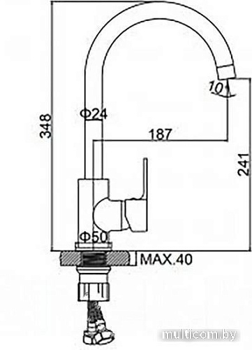 Смеситель Wisent WG4003W