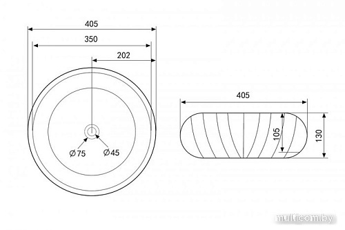 Умывальник Abber Bequem AC2115 (белый)