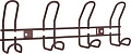 Набор крючков для одежды Sheffilton SHT-WH14-4 971563 (коричневый муар)