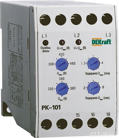 Реле контроля фаз DEKraft 23300DEK
