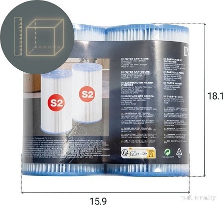 Аксессуары для бассейнов Intex Набор фильтр-картриджей для бассейна-джакузи 29012 (2 шт)