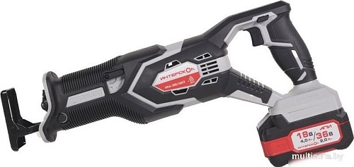 Сабельная пила Интерскол НПА-200/36ВЭ 818.2.2.70 (с 2-мя АКБ, кейс)