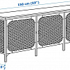 Под телеаппаратуру Ikea Фьелльбо 203.597.38