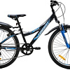 Велосипед Favorit Space 24 V 2020 (черный/синий)