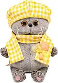 Классическая игрушка BUDI BASA Кот Басик Baby в берете и шарфе в клетку 10870428