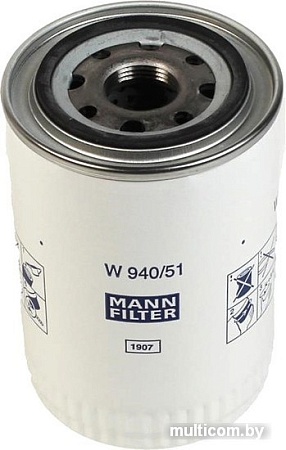 Масляный фильтр MANN-filter W940/51