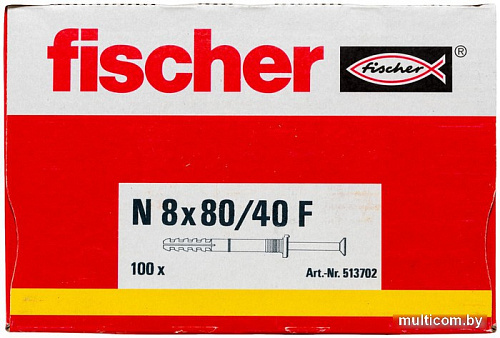 Fischer N 8 x 80/40 F 513702 (100 шт)