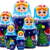 Развивающая игра Брестская Матрешка Снегурочка (набор 7 шт)