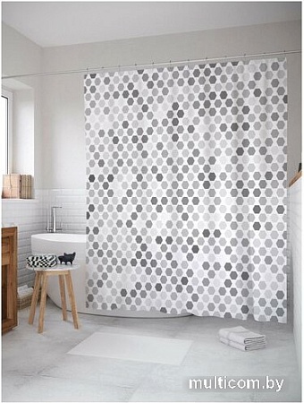 Шторка-занавеска для ванны JoyArty Фигурные изменения sc_20883