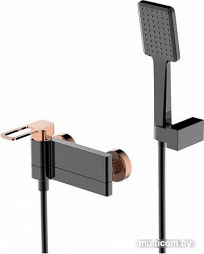 Смеситель IDDIS Slide SLIBG00i02 (черный/розовое золото)