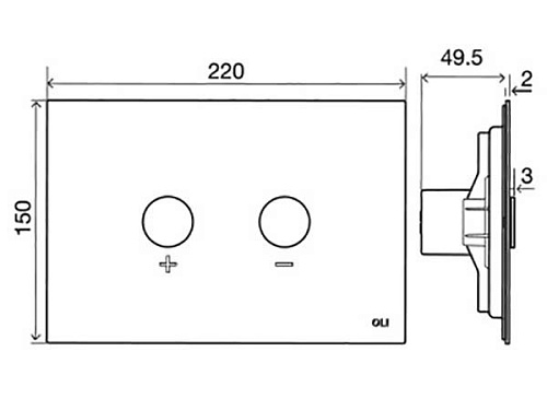 Инсталляция для унитаза OLI 885055+887610