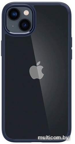 Чехол для телефона Spigen Ultra Hybrid для iPhone 14 ACS05045 (прозрачный/синий)