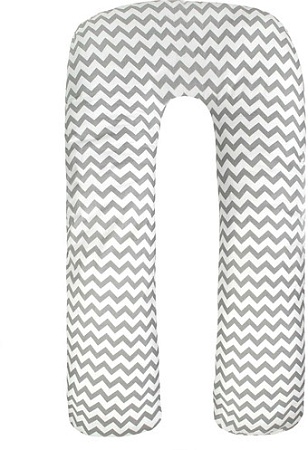 Подушка для беременных Amarobaby Зигзаг AMARO-40U-ZS (серый)