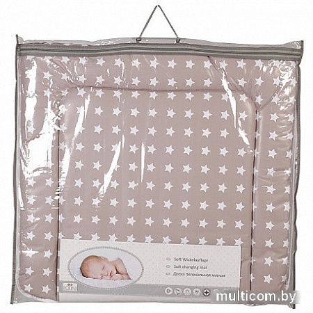 Матрас для пеленания Polini Kids Звезды 77x72 0002299-26 (макиато/белый)