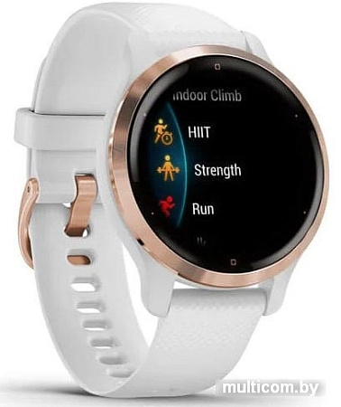 Умные часы Garmin Venu 2S (розовое золото/белый)