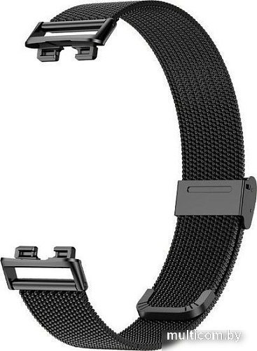 Браслет Rumi Mesh металлический для Huawei Band 8 (черный)
