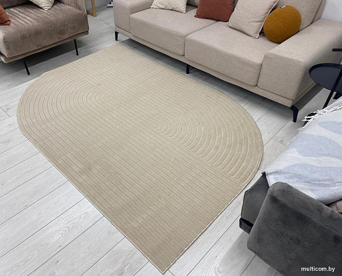 Ковер для жилой комнаты Radjab Carpet Сканди Сизаль Прямоугольник 10980A 13048RK (0.8x1.5, Beige/Beige)