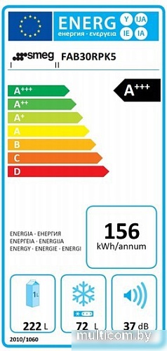 Холодильник Smeg FAB30RPK5