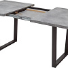 Кухонный стол M-City Лофт 160 462M05253 (бетон портленд/черный)