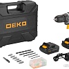 Дрель-шуруповерт Deko DKCD12FU-Li SET 63 063-4132 (с 2-мя АКБ, кейс, набор оснастки)
