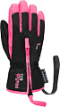 Горнолыжные перчатки Reusch Ben 6285108-7769 (р-р 3, Black/Knockout Pink)