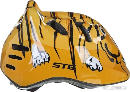 Cпортивный шлем STG MV7-Tiger XS (р. 44-48, желтый/черный)