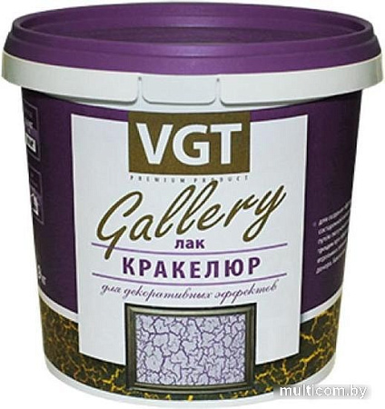 Лак VGT Кракелюр для декоративных покрытий 200 г (прозрачный)