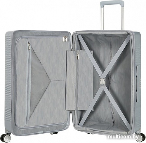 Чемодан-спиннер American Tourister Flylife Sky Silver 67 см