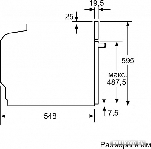 Электрический духовой шкаф Bosch HBG517EB1R