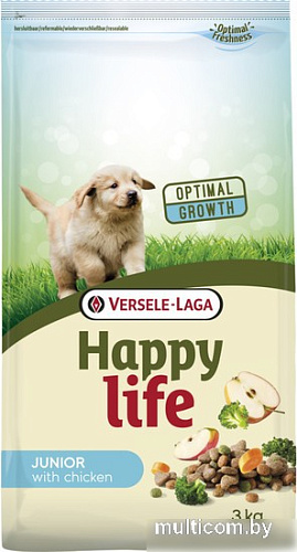 Сухой корм для собак Versele Laga Happy life Junior с курицей 3 кг