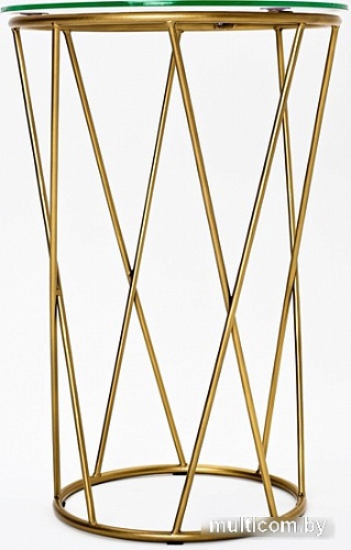 Журнальный столик RasGar Престиж Аллюр (золото/белый МДФ)