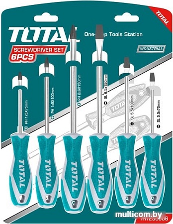 Набор отверток Total THT250606 (6 предметов)