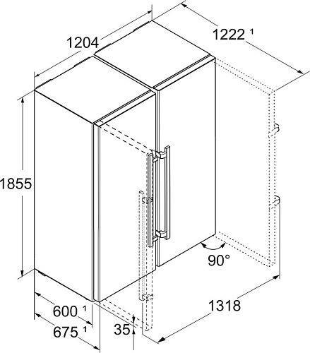 Холодильник side by side Liebherr XRFsd 5230 Plus NoFrost 5230-22001