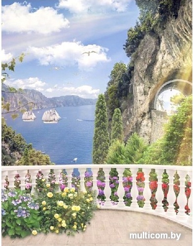 Фотообои Citydecor Фреска балкончик 3D с защитным покрытием 200x254