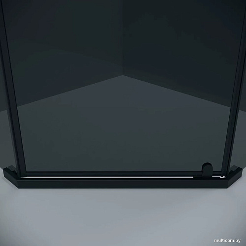 Душевой уголок Grossman Pragma 90x90x195 302.K33.03.9090.21.10 (черный матовый/тонированное стекло)
