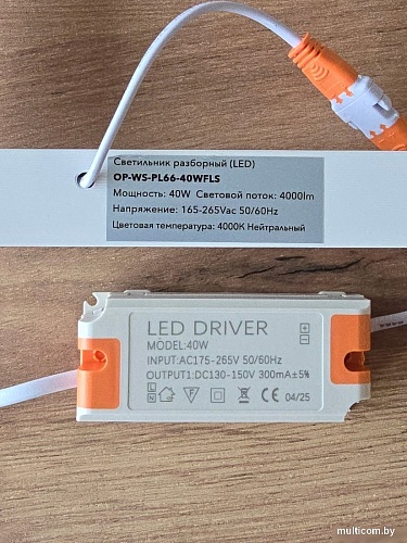 Светильник eMZe Армстронг OP-WS-PL66-40WFLS-4000K