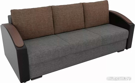 Диван Лига диванов Монако slide 102014 (серый/черный/коричневый)