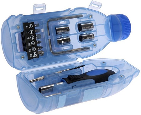 Набор отвертка с битами и головками Tundra 7379030 (15 предметов)