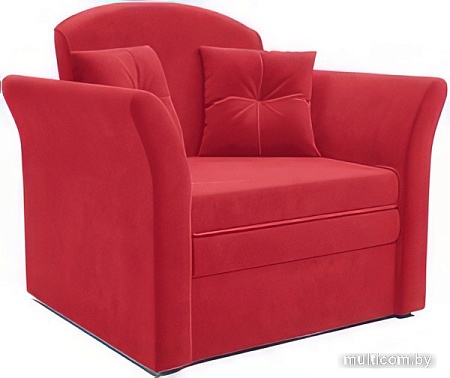 Кресло-кровать Мебель-АРС Малютка №2 (микровельвет, кордрой красный)