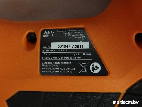 Перфоратор AEG Powertools BBH 12-0