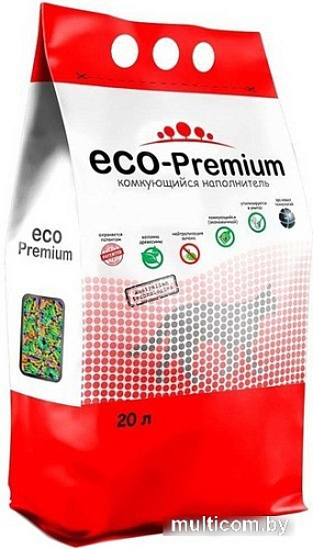 Наполнитель для туалета Eco-Premium с ароматом тутти-фрутти 20 л