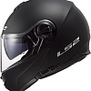 Мотошлем LS2 FF325 Strobe Snow Solid (M, черный матовый)