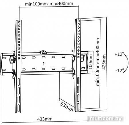 Кронштейн Maclean MC-665 (черный)