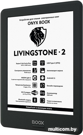 Электронная книга Onyx BOOX Livingstone 2