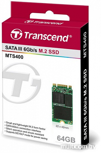 SSD Transcend MTS400 64GB (TS64GMTS400)