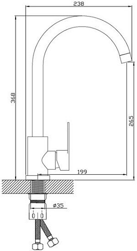 Смеситель Diadonna D34-440131S